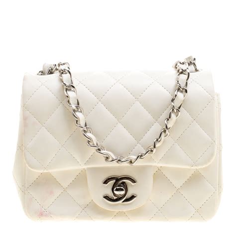 chanel purse white|used white chanel purse.